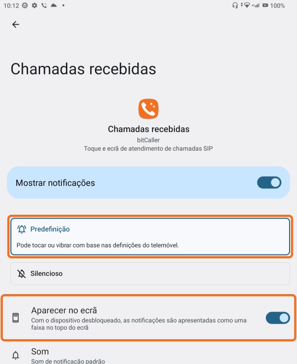 Controlos Predefinição e Mostrar no ecrã
